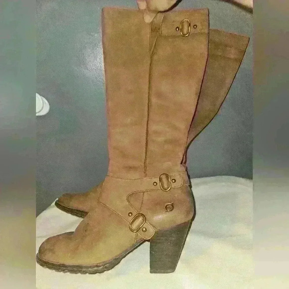Born Shoes - Born Womans Light Brown Mid-Calf Boot Size 10